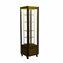 Шкаф кондитерский LATIUM D4 VM 400-1 (R400C Люкс коричнево-золотой, 1/2, INOX)